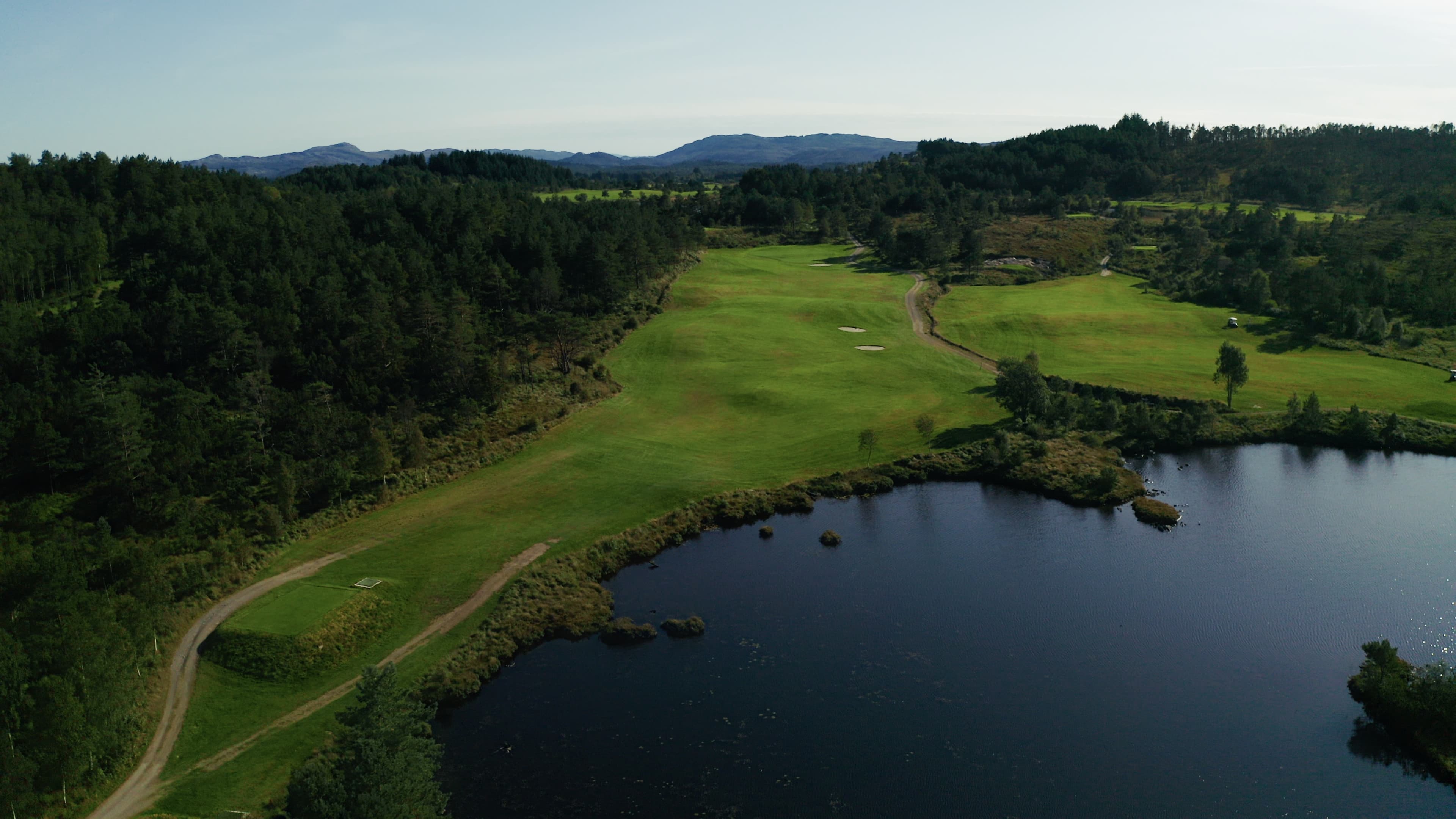 Haugaland Golfklubb Hull 17 Dronebilde