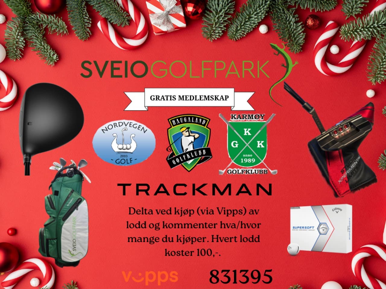 🎄 ÅRETS STORE JULELOTTERI ER HER! 🏌️♀️🎁
